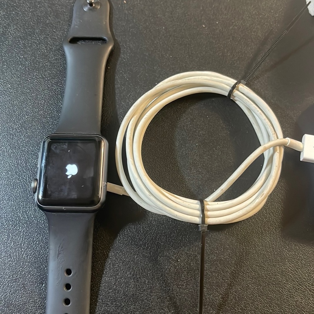 Series 1 Apple watch, Rose Gold. 2 bands included.